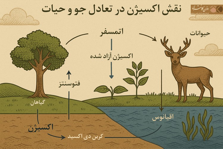 نقش اکسیژن در تعادل جو و حیات